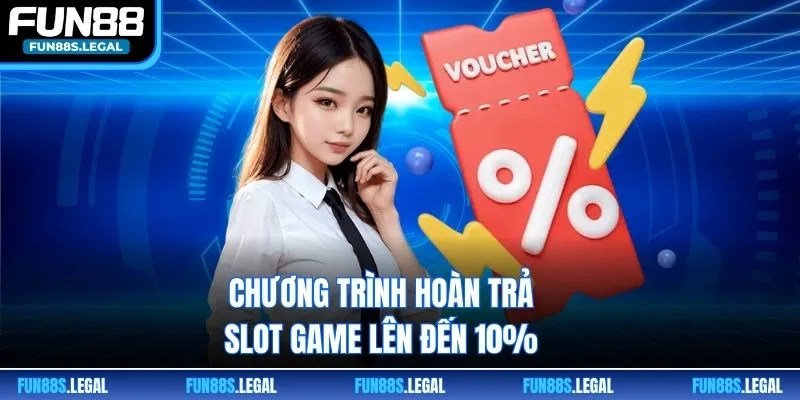 Chương trình hoàn trả slot game lên đến 10%